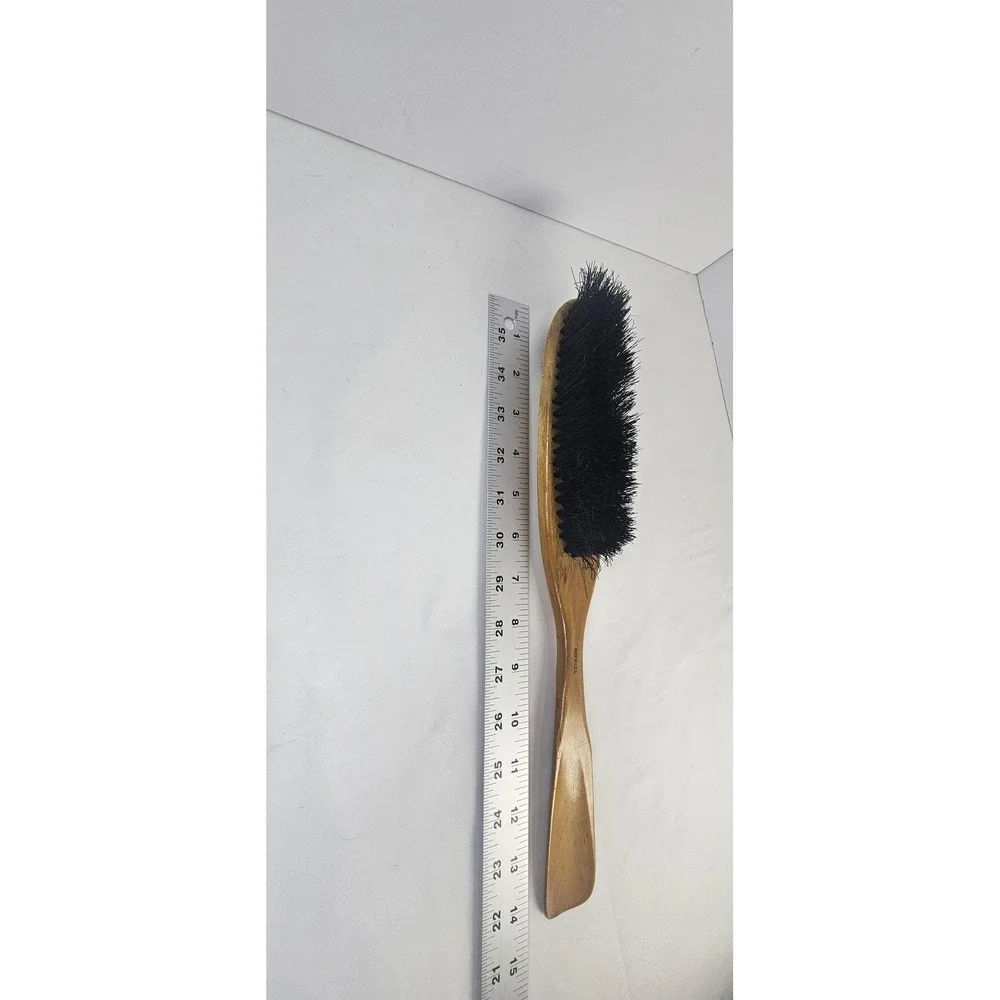 Vintage Wooden‎ Shoe Brush Made in USA Patent Marked Nylon Bristles